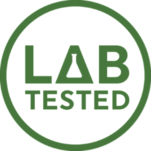 Lab tested badge