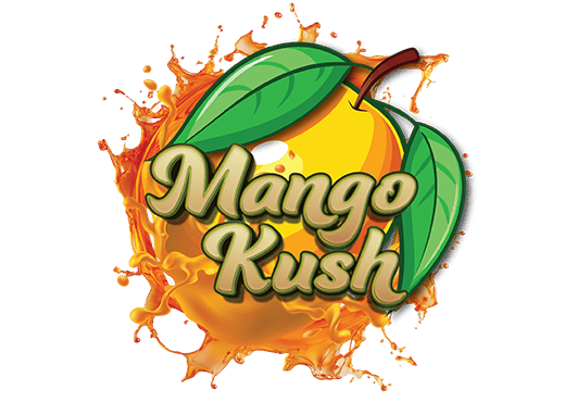 Mango Kush strain artwork from the Earth Nectar Co. THC vape range