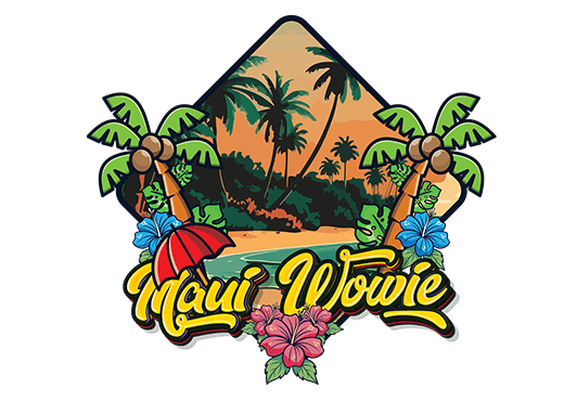 Maui Wowie strain artwork from the Earth Nectar Co. THC vape range