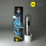 Blue Dream 510-thread THC cartridge by Earth Nectar Co., retail box and glass cartridge