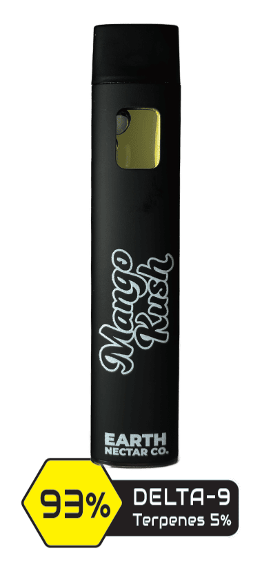 Mango Kush THC disposable vape device by Earth Nectar Co.