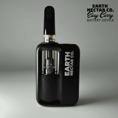 Earth Nectar Easy Carry 510-thread battery device with a THC cartridge fitted