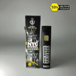 NYC Diesel Skunk THC disposable vape by Earth Nectar Co., retail box and device