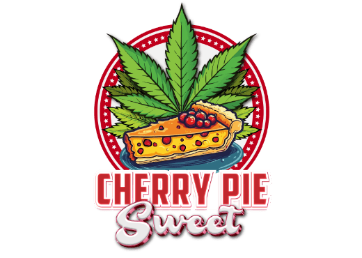 Cherry Pie Sweet strain artwork from the Earth Nectar Co. THC vape range