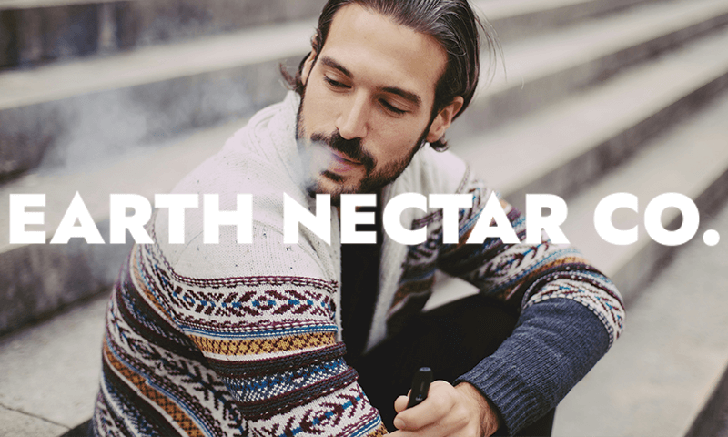 Earth Nectar man vaping THC Disposable Vape